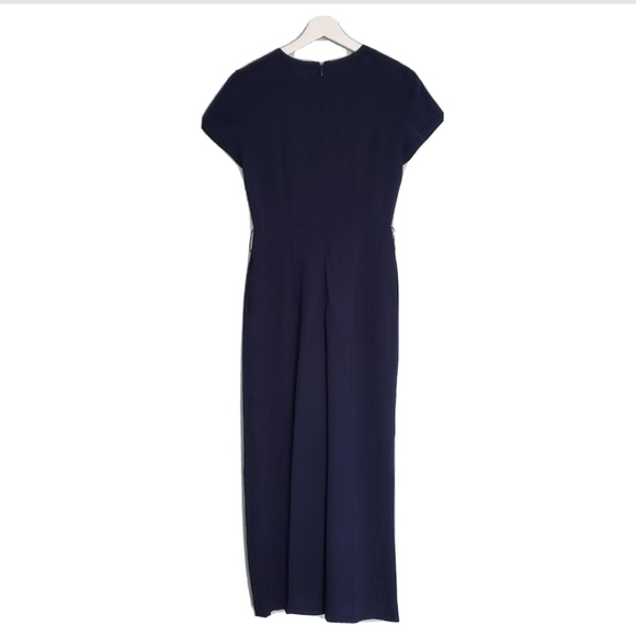 Club Monaco Hidden Zip Jumpsuit Navy Blue - Picture 4 of 7